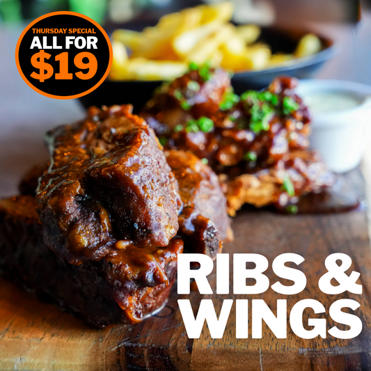 Thursday Special - $19 Ribs 💖 Wings